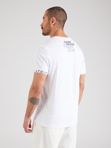 balts CAMP DAVID T-Krekls
