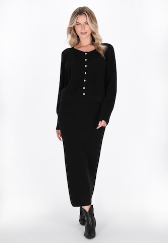 juoda DreiMaster Vintage Laisvas kardiganas 'Vintage'