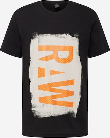 G-Star RAW Тениска в черно: отпред