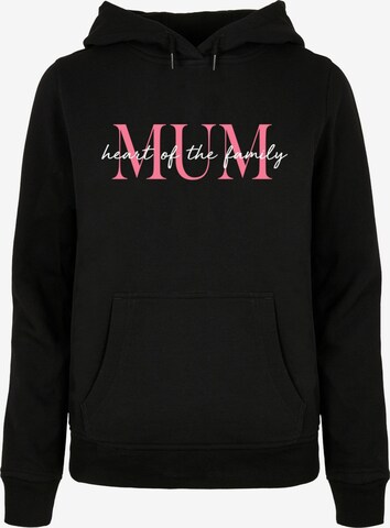 ABSOLUTE CULT Sweatshirt 'Mother's Day - Heart Of The Family' in Black: front