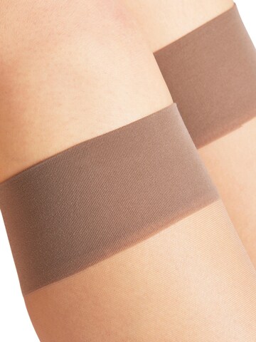FALKE Knee High Socks 'Seidenglatt' in Grey