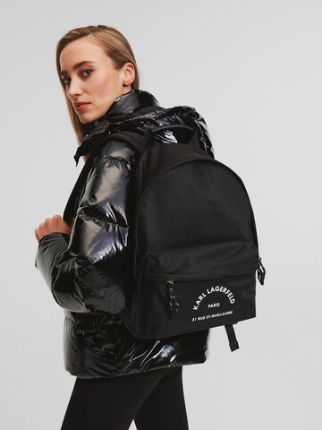Karl Lagerfeld Rucksack 'Rue St-Guillaume' in Schwarz: Vorderseite