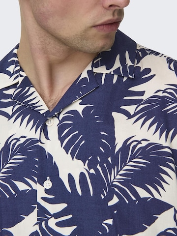 Regular fit Camicia 'Dash' di Only & Sons in blu