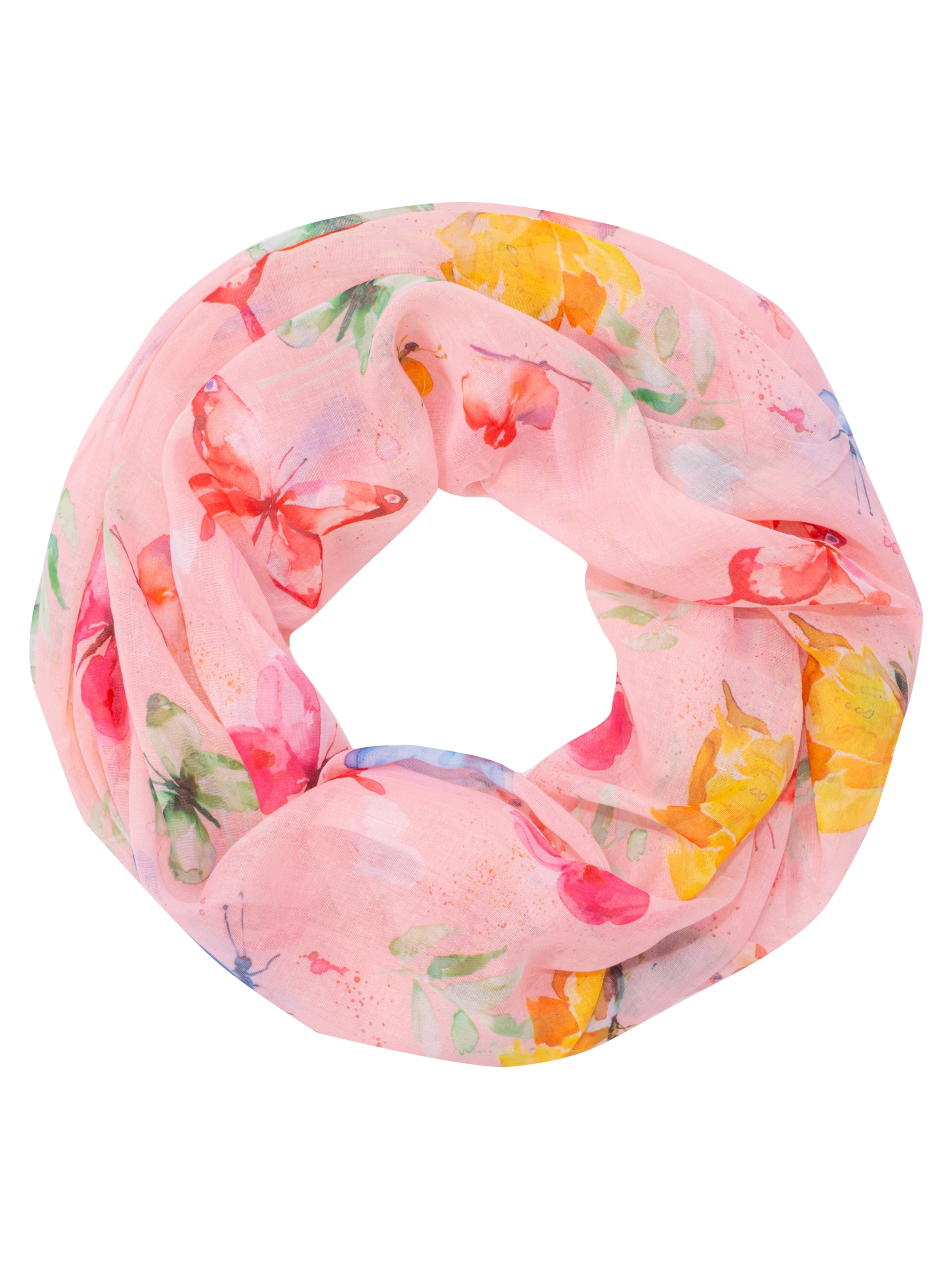 Seasons of April Tunnelsjaal in Roze: voorkant