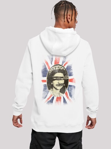F4NT4STIC Sweatshirt 'Sex Pistols God Save The Queen' in Weiß: Vorderseite