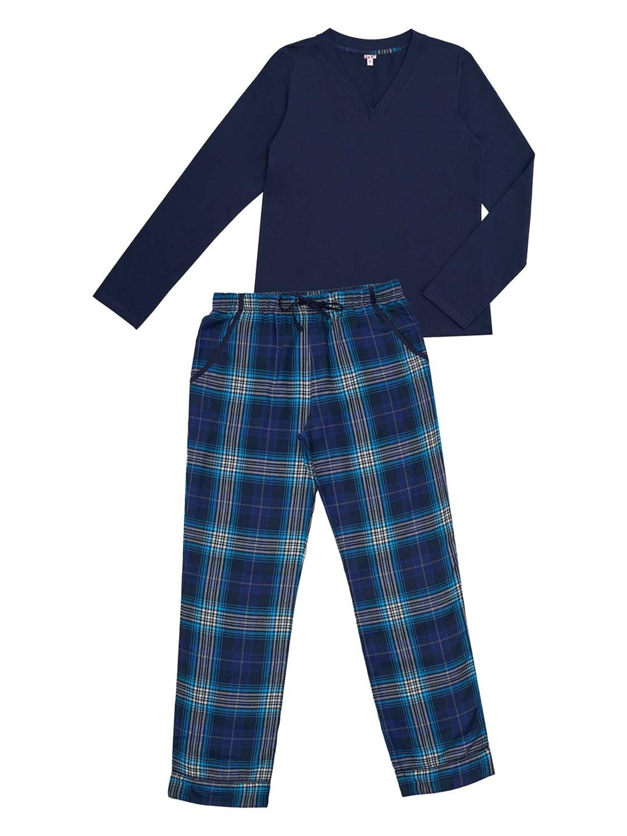 La V Pajamas in Blue