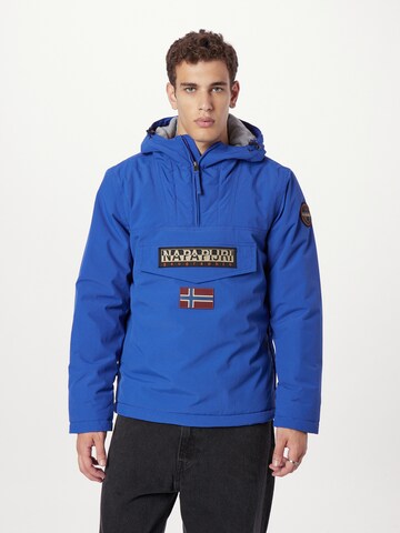 NAPAPIJRI Between-season jacket 'RAINFOREST' in Blue: front