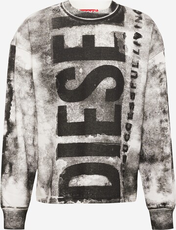 DIESEL Sweatshirt 'S-BUNT-BISC' in Black: front