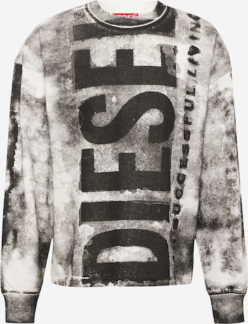 DIESEL Sweatshirt 'S-BUNT-BISC' in Black: front