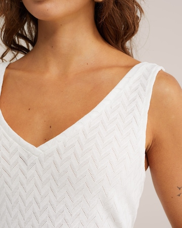 WE Fashion Πλεκτό τοπ σε μπεζ