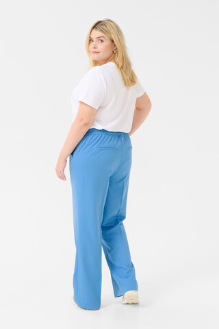 KAFFE CURVE Flared Trousers 'Sakira' in Blue