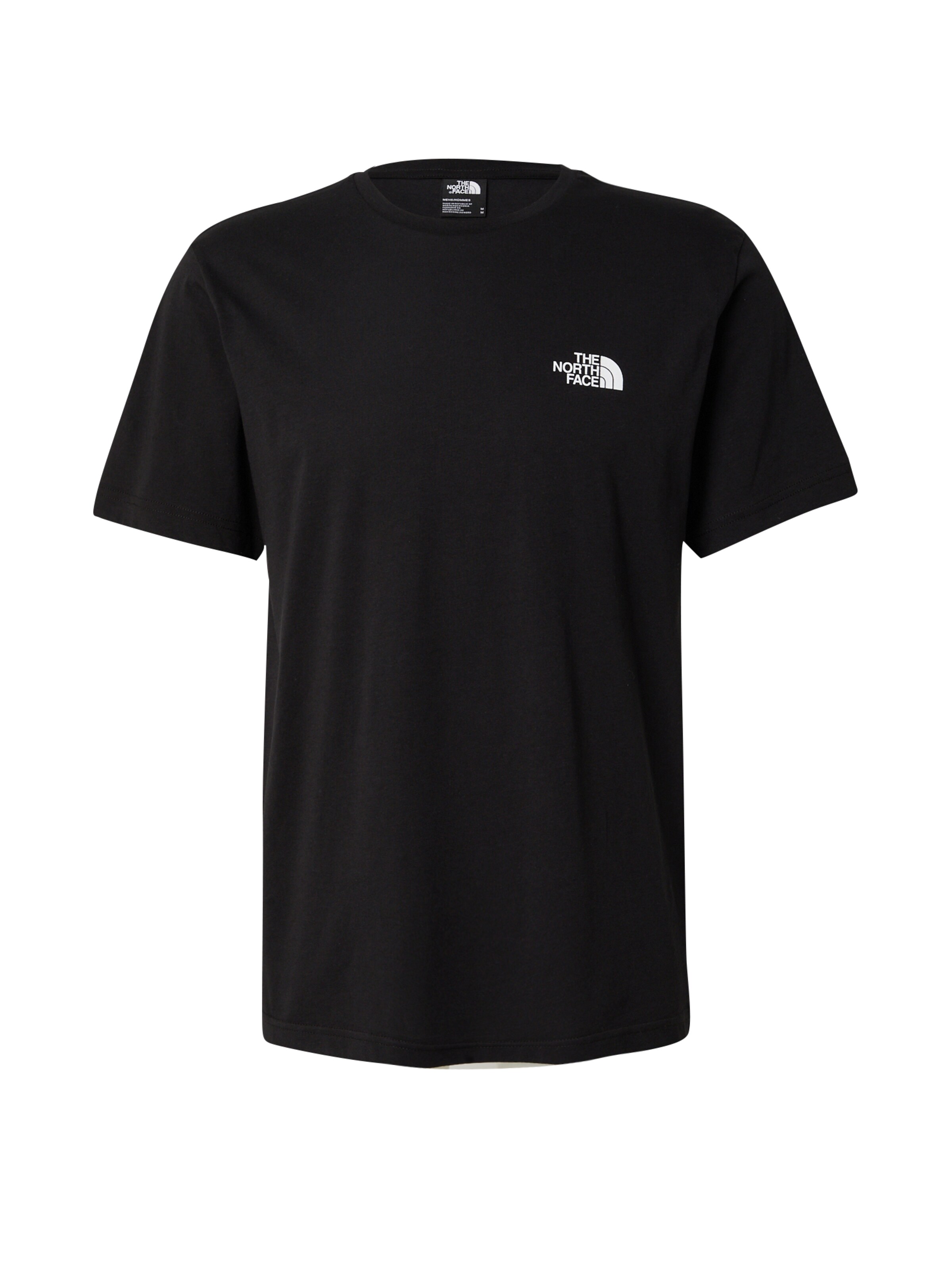 THE NORTH FACE Póló 'MOUNTAIN SKETCH' - fekete: elől