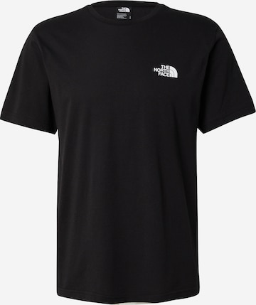 T-Shirt 'MOUNTAIN SKETCH' THE NORTH FACE en noir : devant