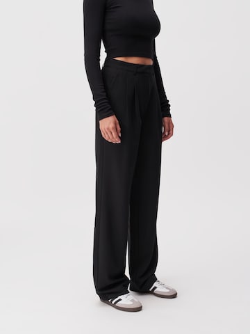 LeGer by Lena Gercke Regular Pleat-front trousers 'Elena' in Black