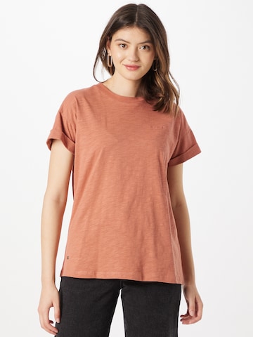 T-shirt 'Carlin Boyfriend' mazine en rouge : devant