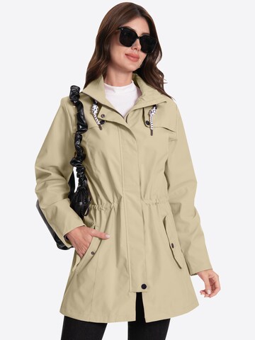 ATLASLAVA Outdoormantel 'ATLASLAVA Damen Regenjacke Lang'‌‌‌‌ in Beige