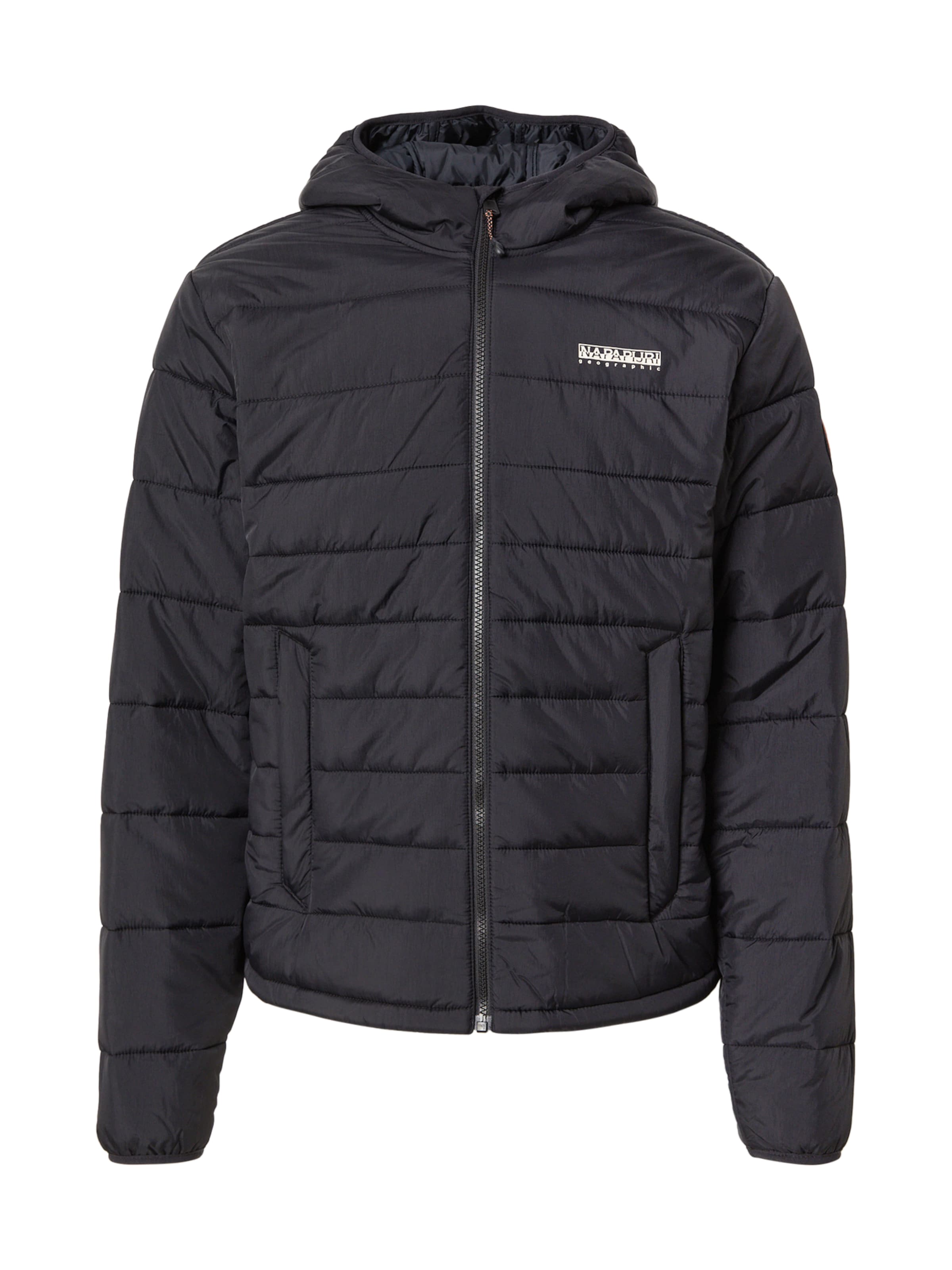 NAPAPIJRI Φθινοπωρινό και ανοιξιάτικο μπουφάν &#x27;A-GESAR H&#x27; σε μαύρο: μπροστά