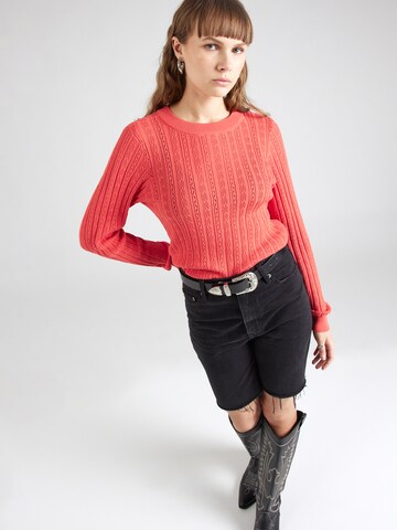 VERO MODA Sweater 'MORENA' in Red: front