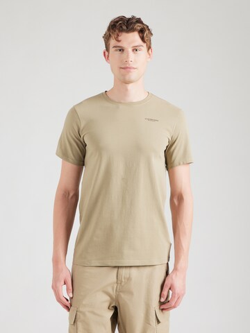 T-Shirt G-STAR en vert : devant