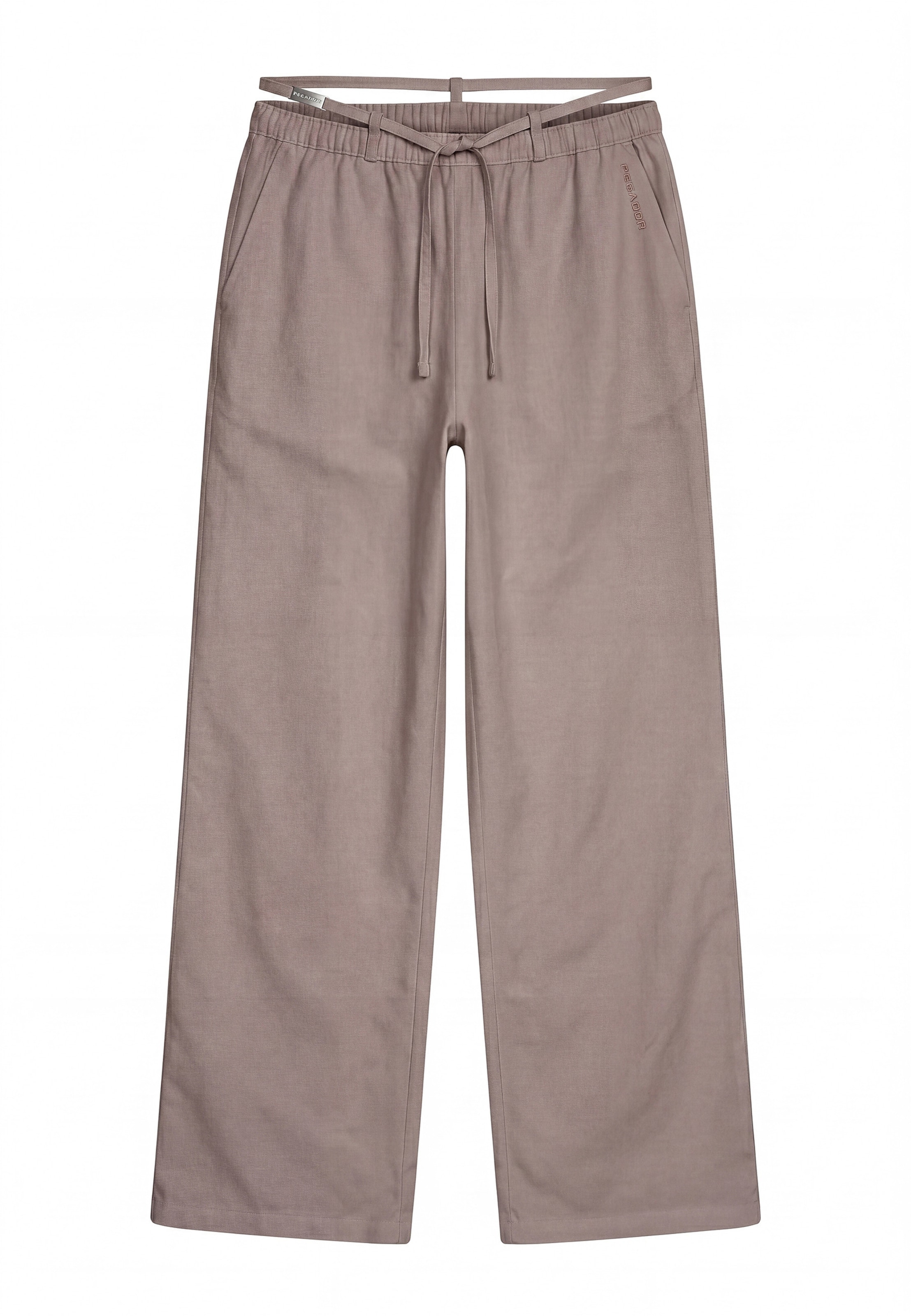 Wide leg Pantaloni 'Brunate' di Pegador in grigio: frontale