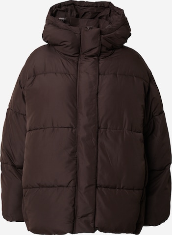 Veste d’hiver Monki en marron : devant