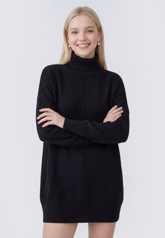 Robe MYMO en noir : devant