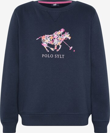 Polo Sylt Sweatshirt in Blue: front