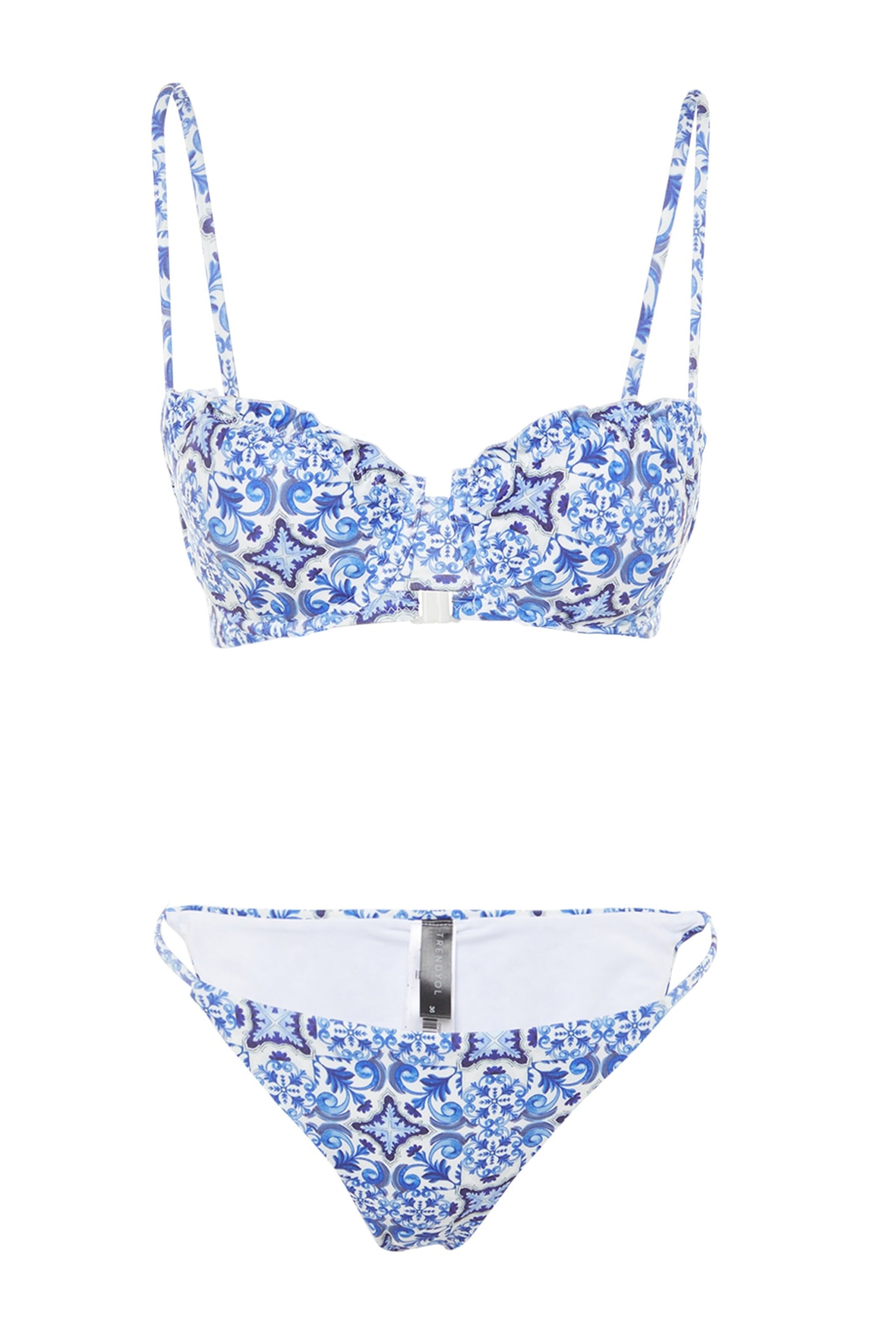 Trendyol - Clásico Bikini en azul: frente