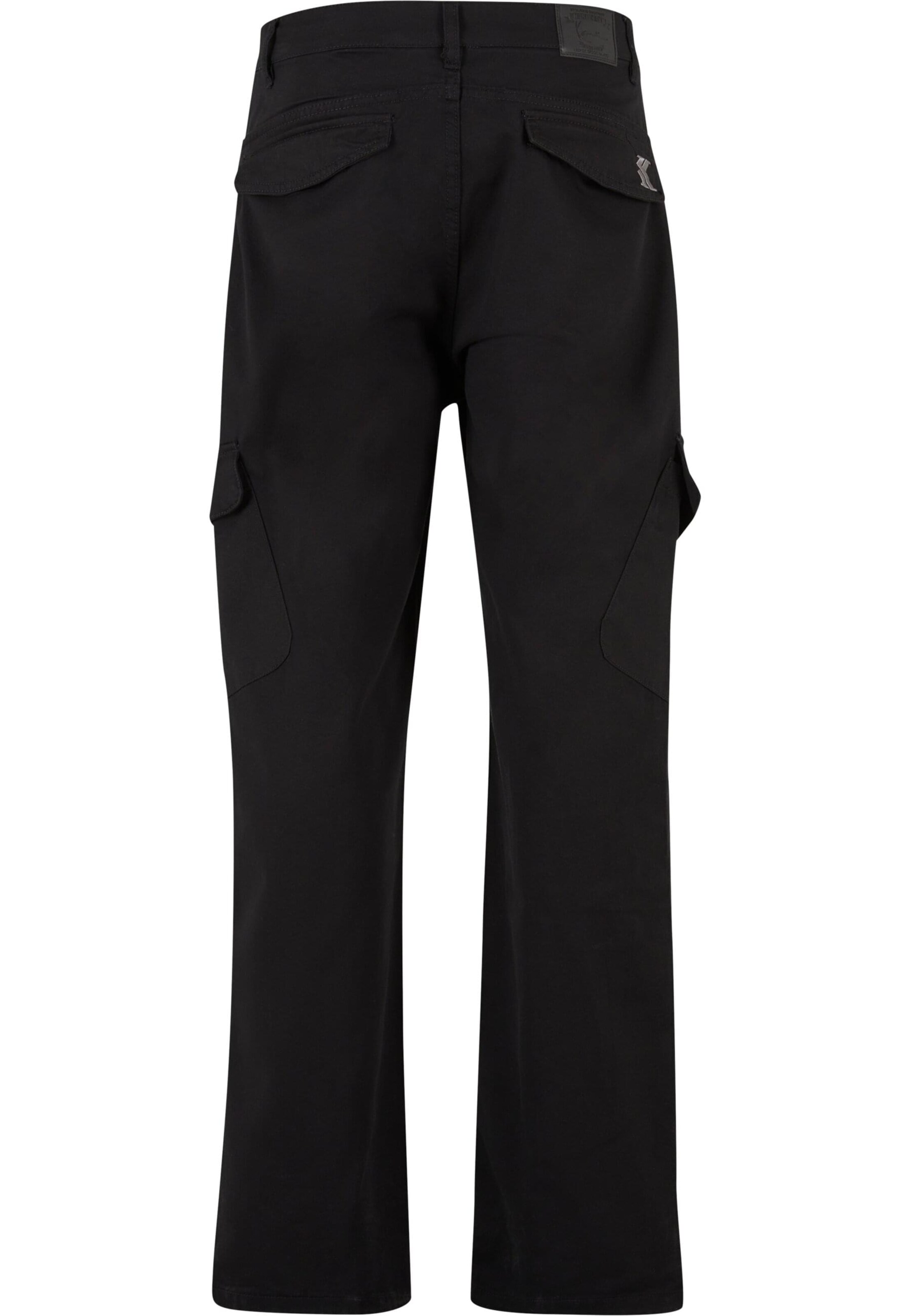 Regular Pantalon cargo Karl Kani en noir