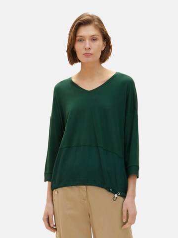 T-shirt TOM TAILOR en vert : devant