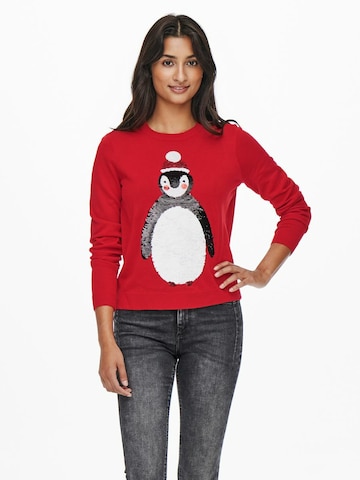 Pull-over 'Xmas' ONLY en rouge