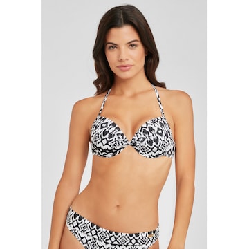 LASCANA - Push-up Top de bikini en negro: frente