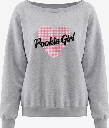 Sweat-shirt MYMO en gris : devant