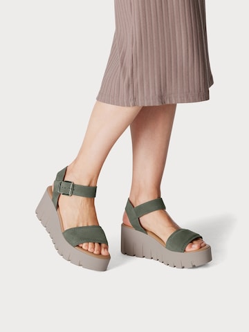 TAMARIS Sandals in Green: front