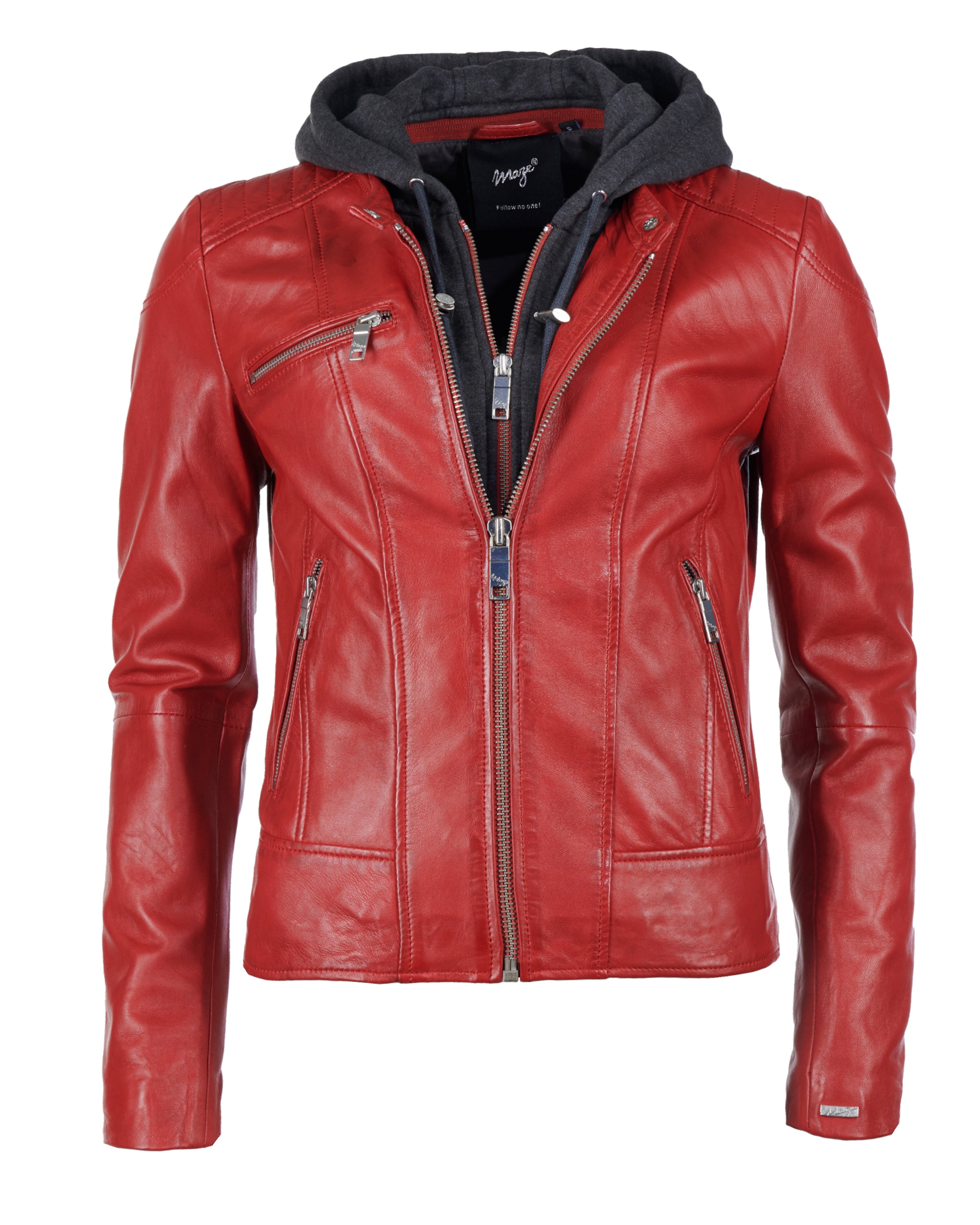 Maze Between-season jacket ' Mico ' in Red: front