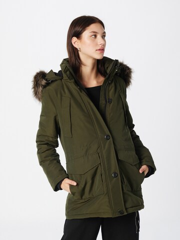 Superdry Winterparka 'EVEREST' in Groen: voorkant