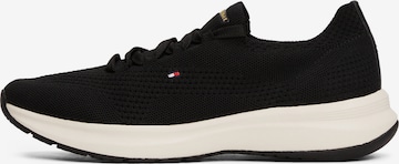 melns TOMMY HILFIGER Zemie brīvā laika apavi: no priekšpuses
