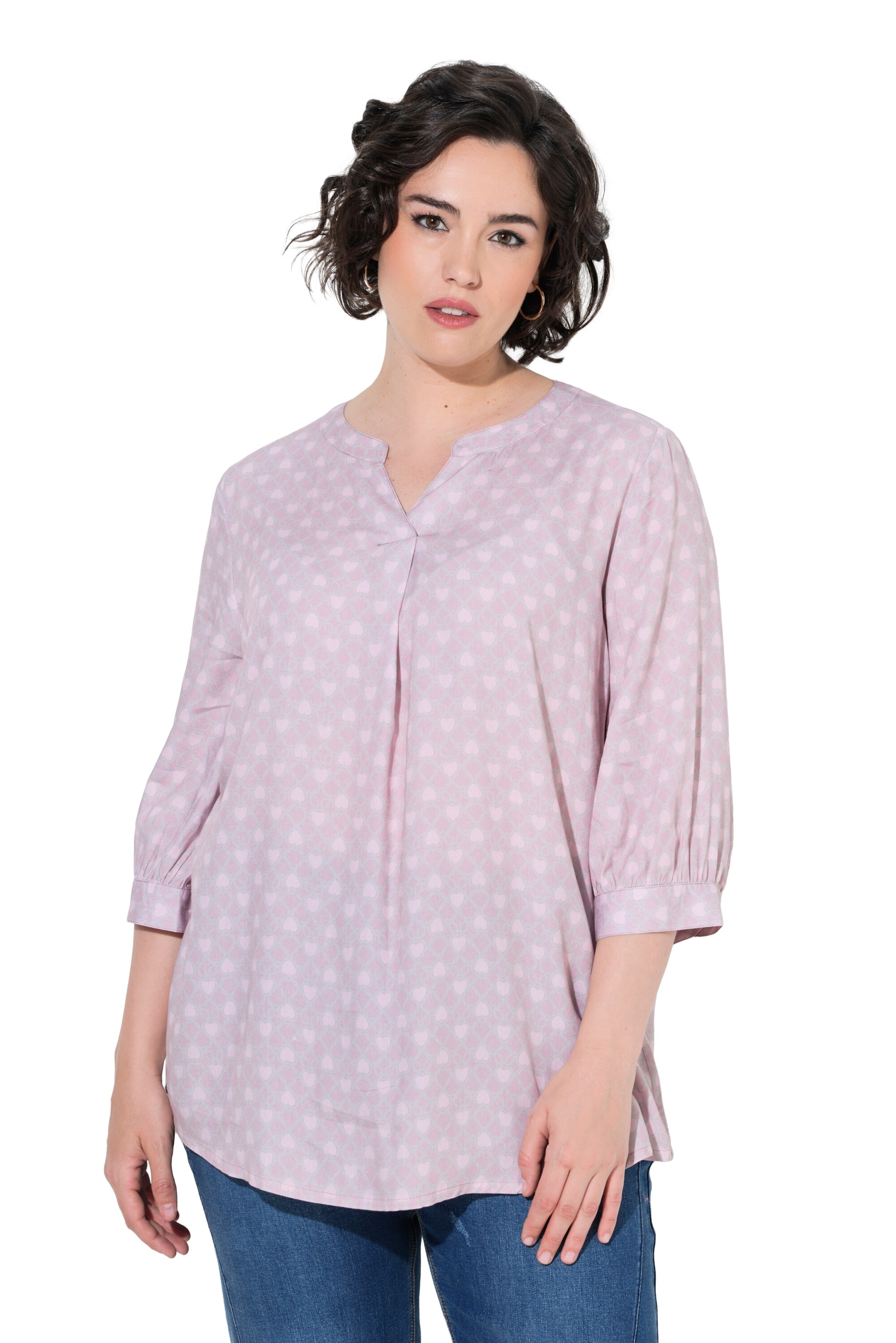 Ulla Popken Tunic in Pink: front