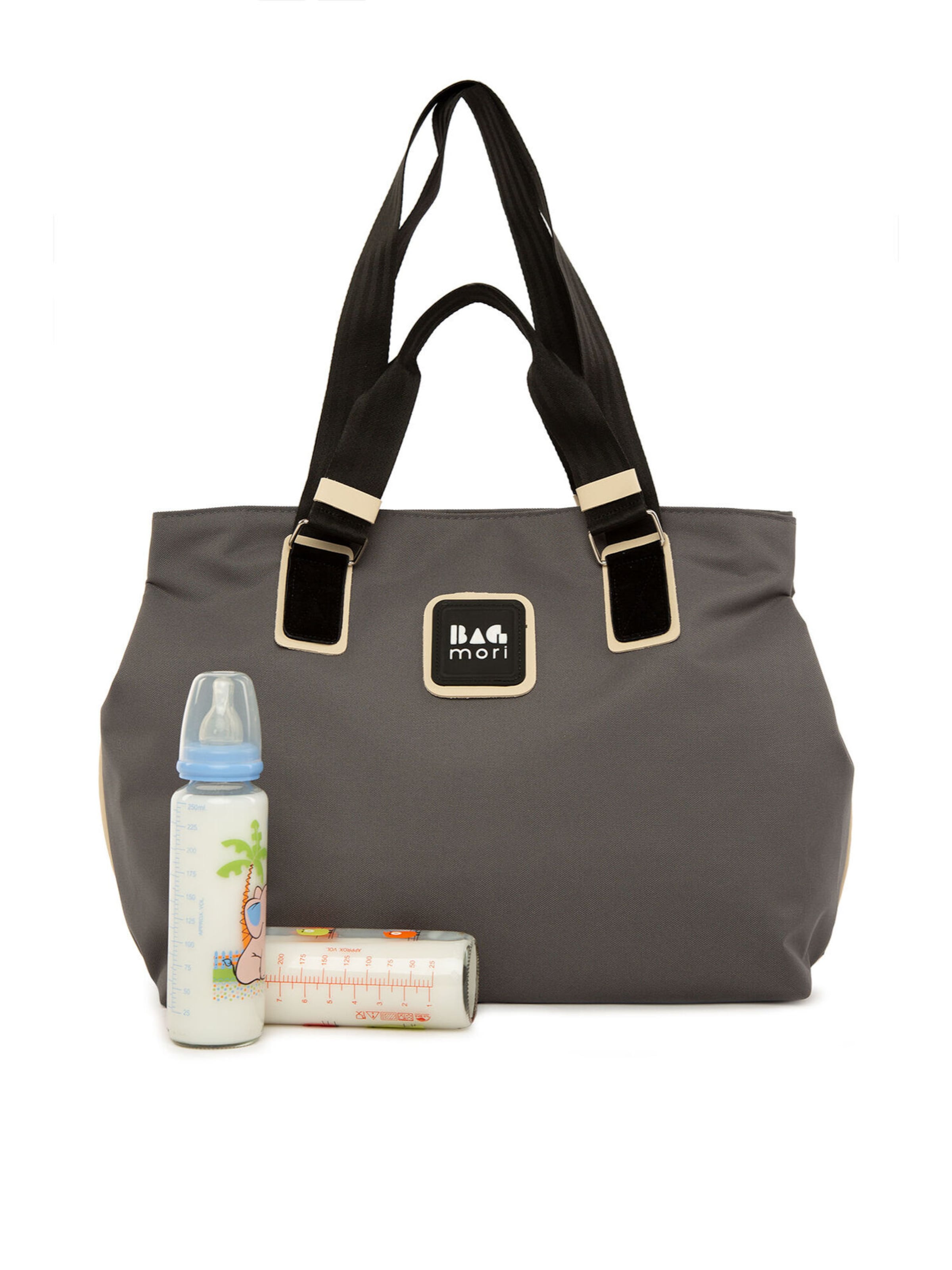 Bagmori Vaippalaukku värissä harmaa: etupuoli