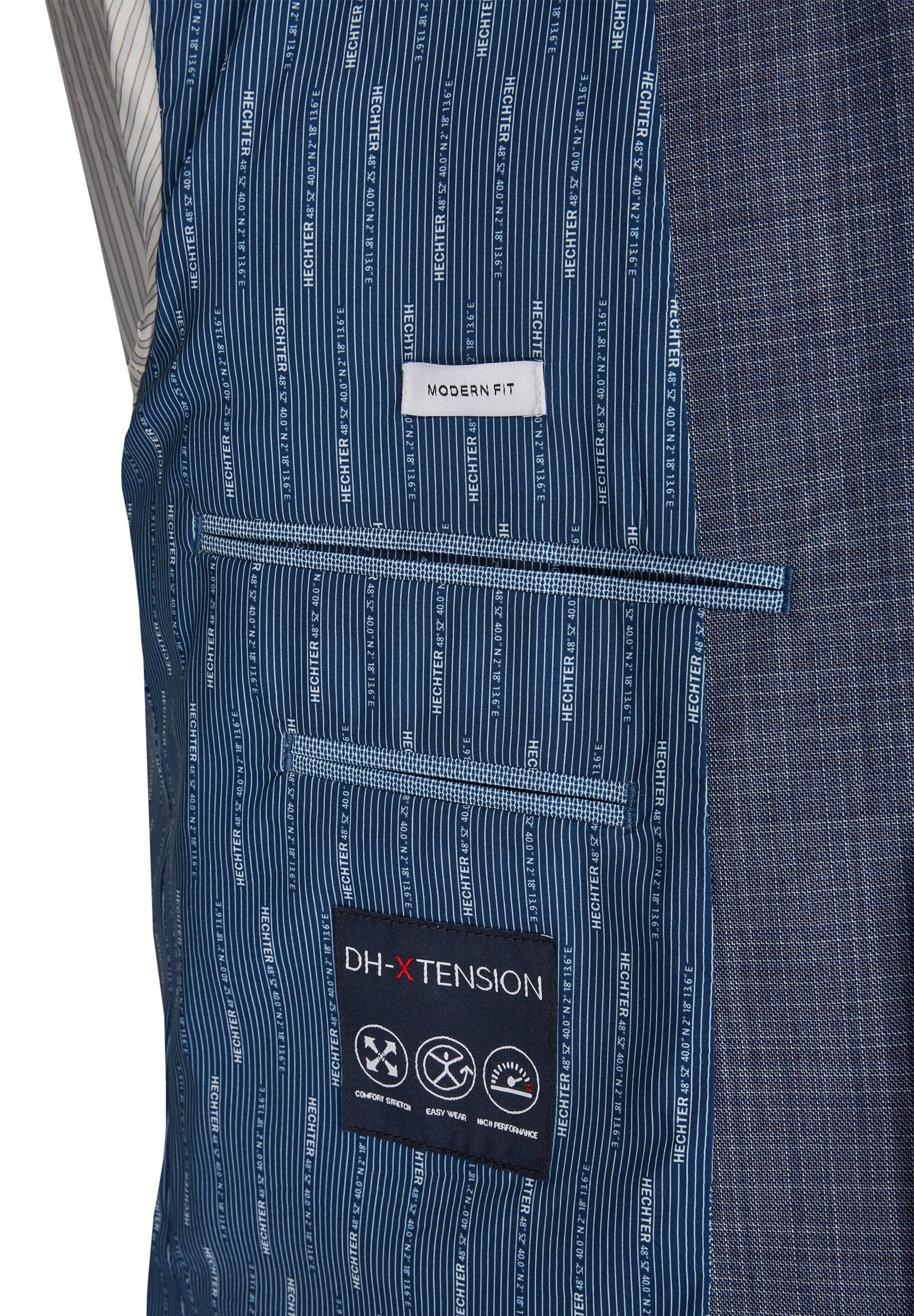 HECHTER PARIS Slim fit Business blazer in Blue