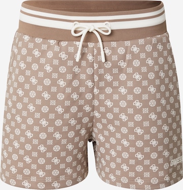 ruda GUESS Standartinis Sportinės kelnės 'AGGIE': priekis