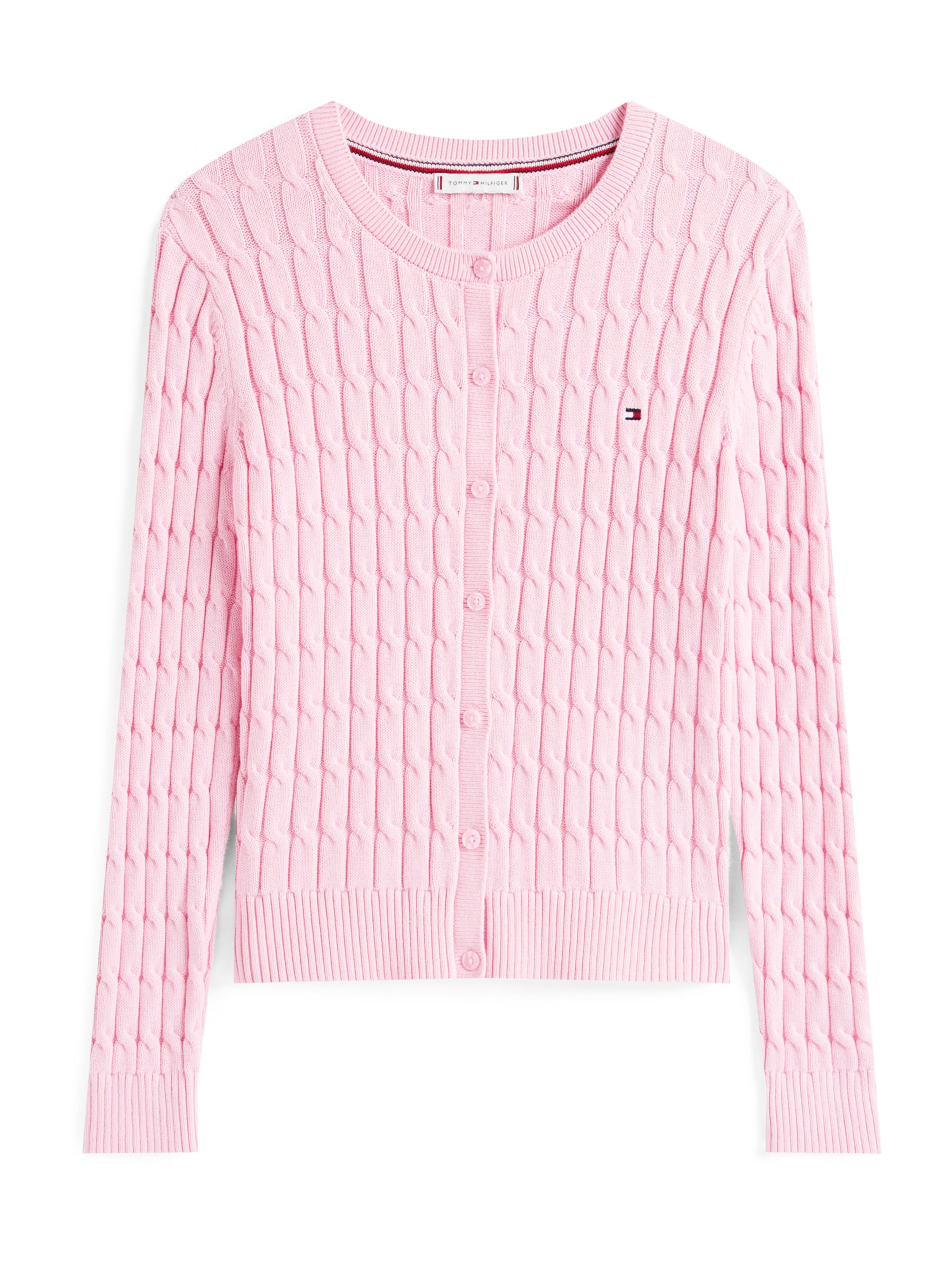 Cardigan TOMMY HILFIGER en rose : devant