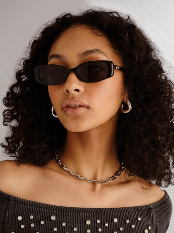 LE SPECS Sunglasses 'LIL STARLIGHT' in Black: front