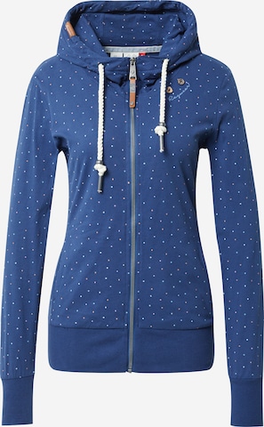 Ragwear Zip-Up Hoodie 'PAYA' in Blue: front