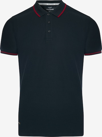 melns Threadbare T-Krekls 'THB Polo': no priekšpuses