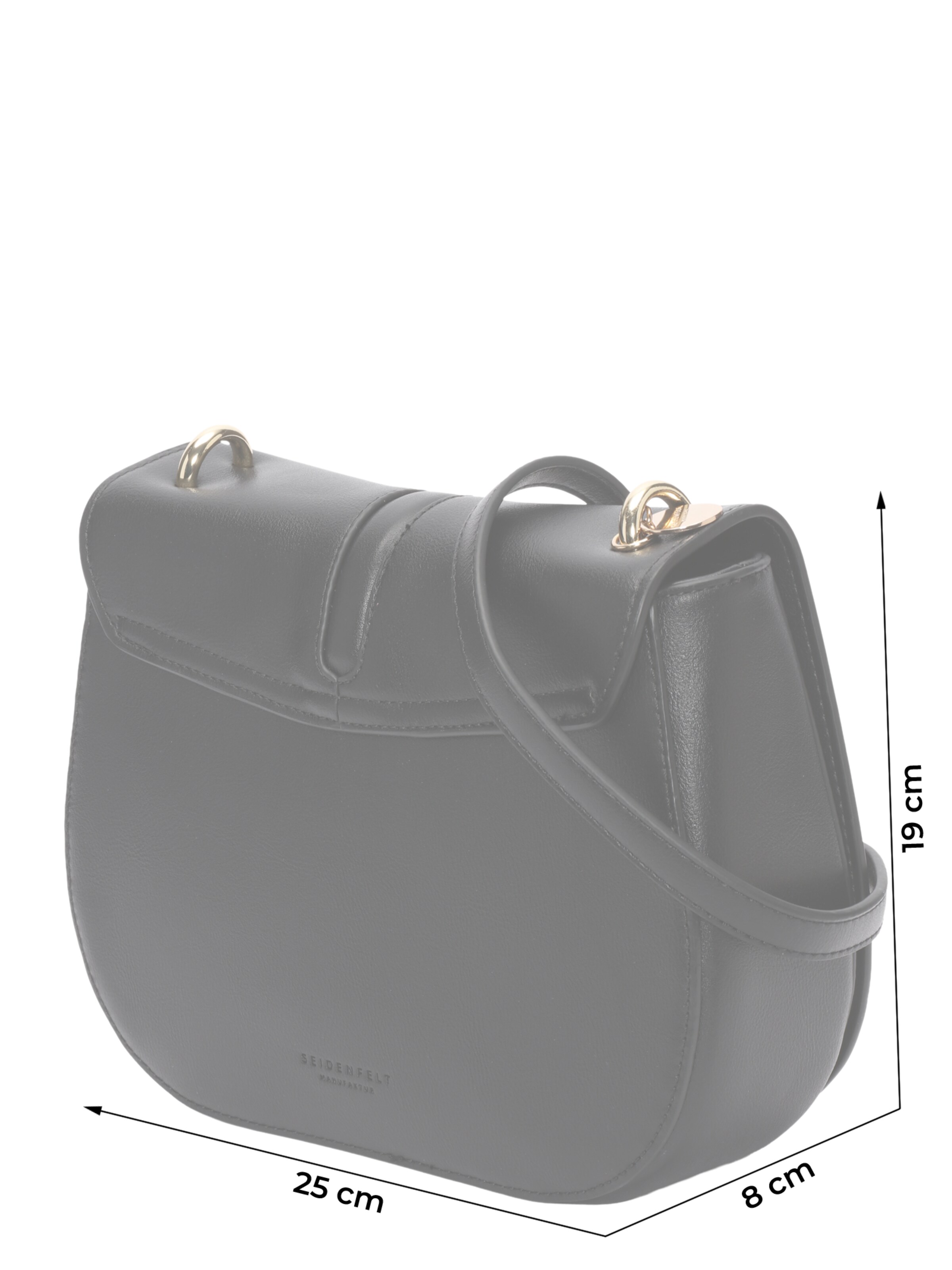 Seidenfelt Umhängetasche 'Alunda' in Schwarz