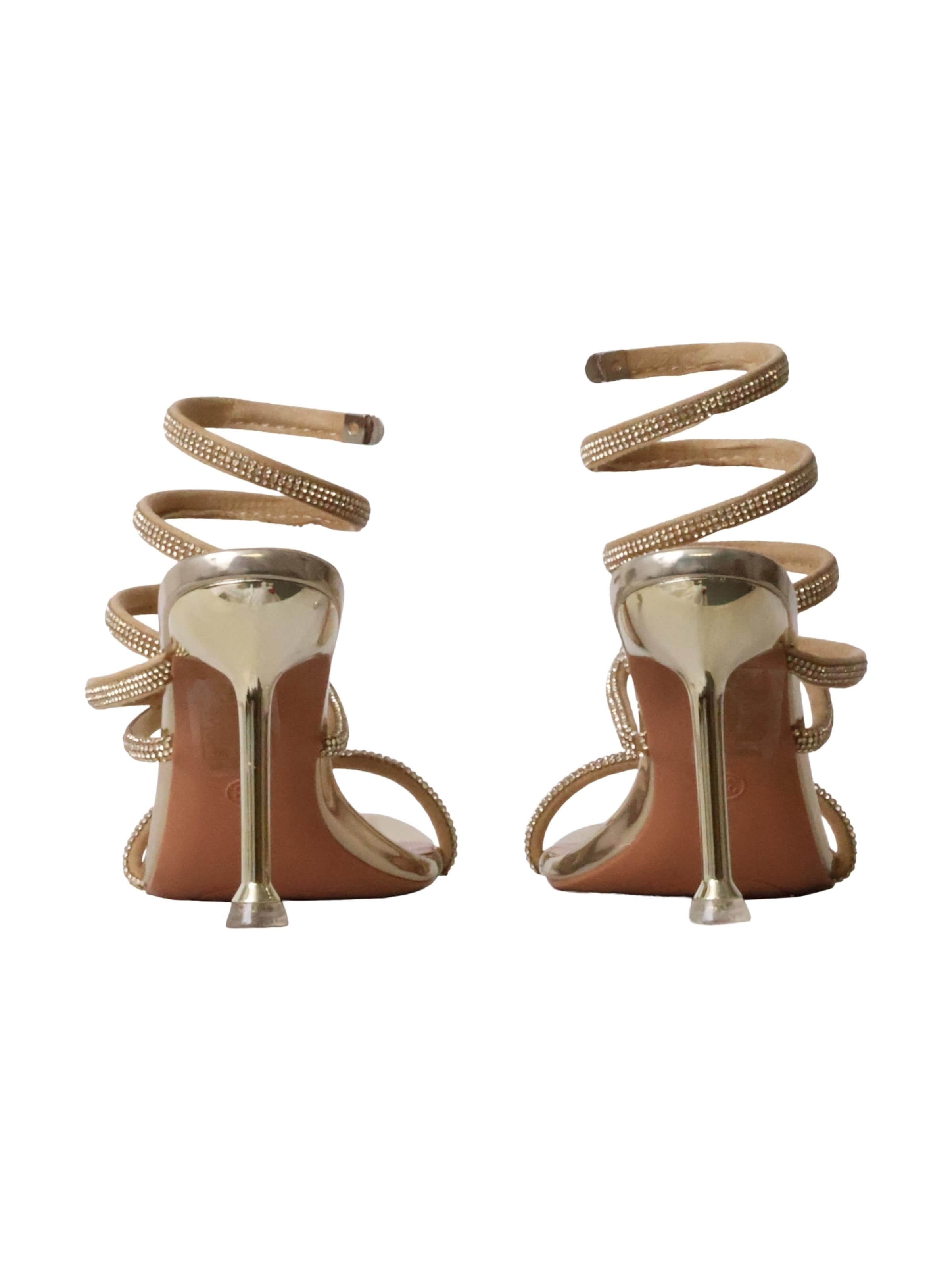 Super Mode Sandals in Gold