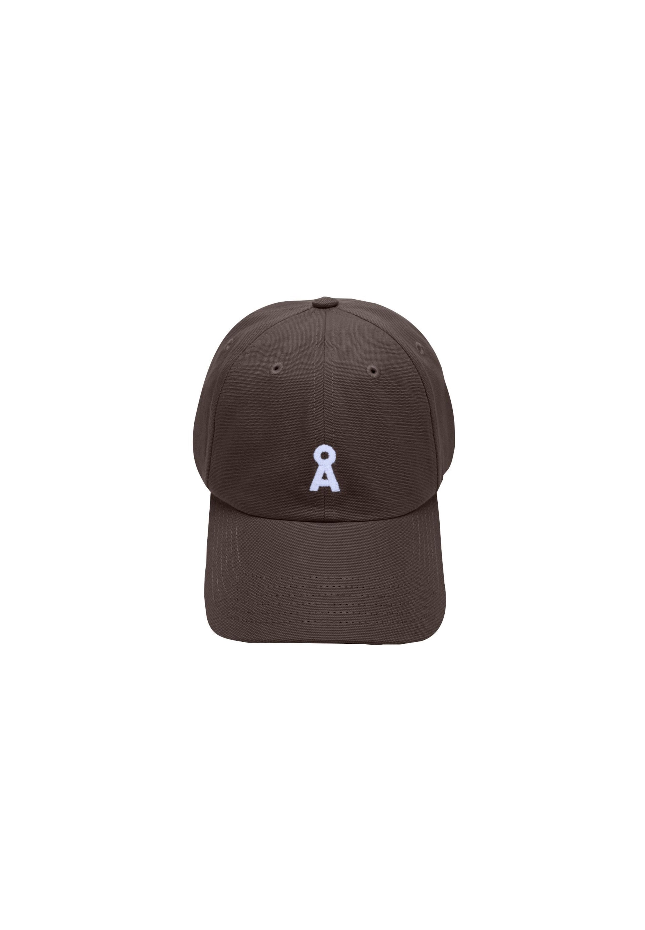 Casquette ARMEDANGELS en marron : devant