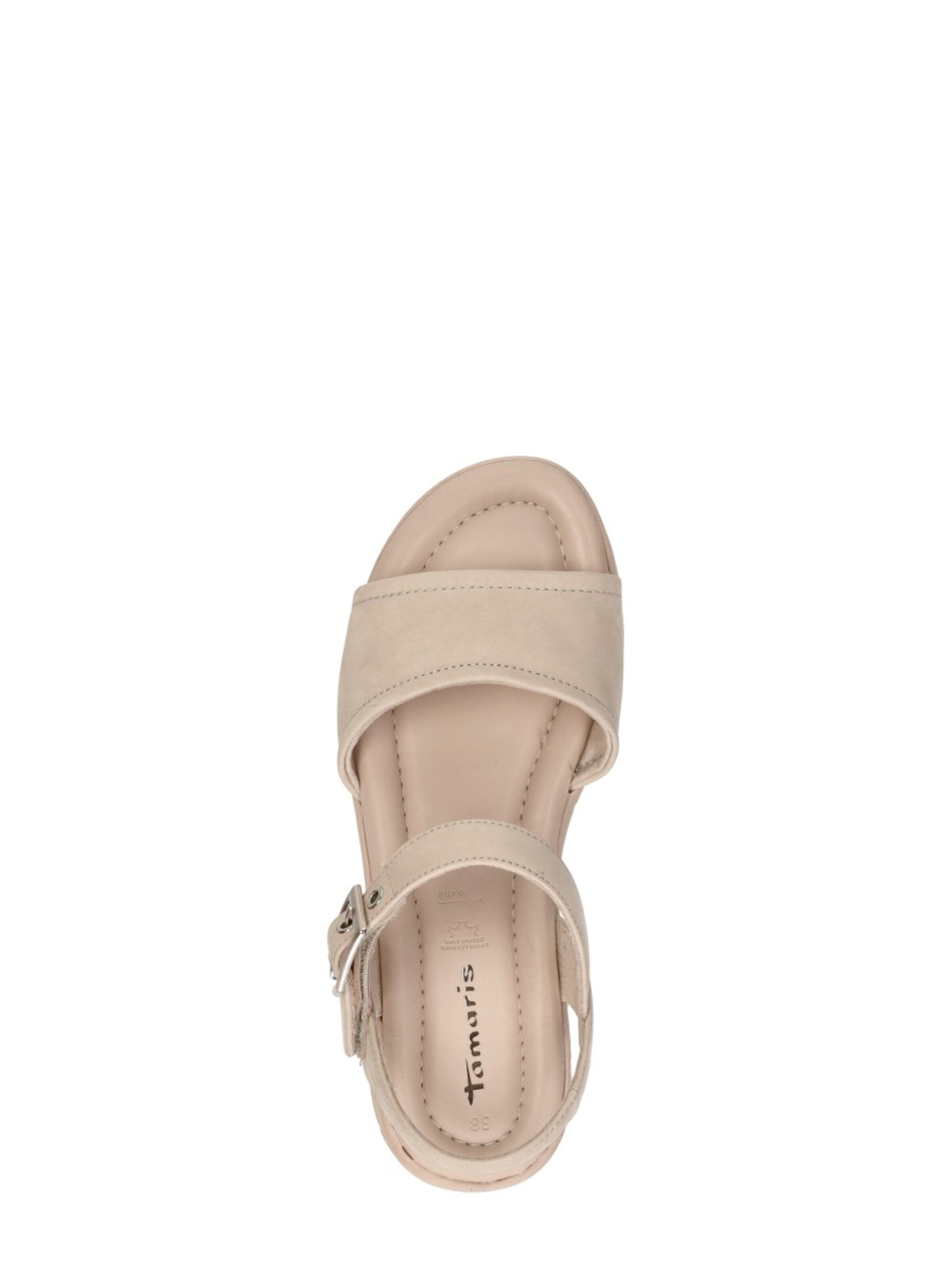 Tamaris Sandal 'Sandalen Plat' in White