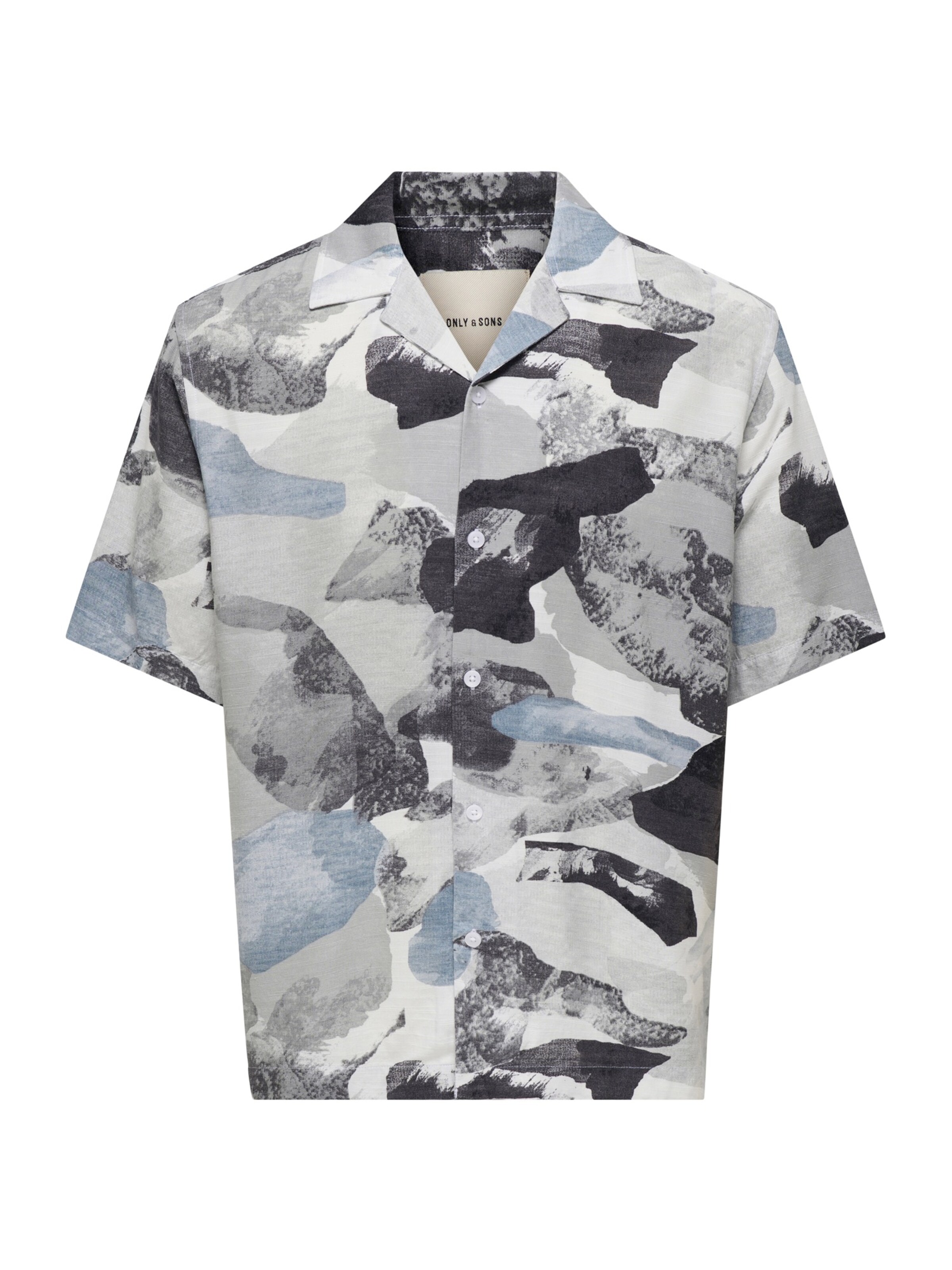 Only & Sons Comfort fit Button Up Shirt 'ONSHARVI' in Blue: front